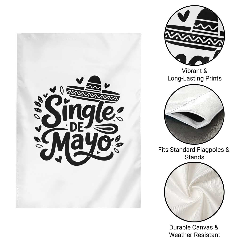 Funny Mexican Party Gift Garden Flag Single De Mayo Squad TS12 Print Your Wear