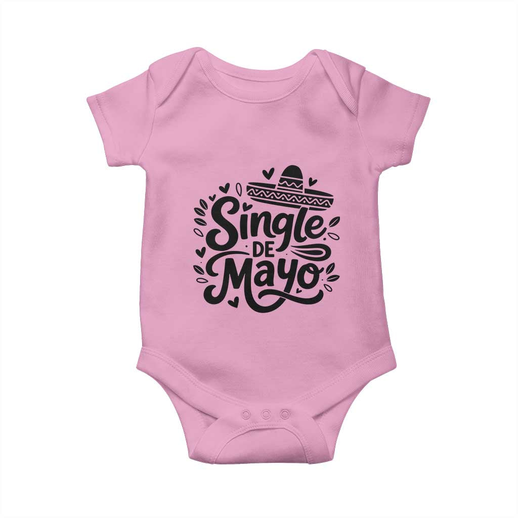 Funny Mexican Party Gift Baby Onesie Single De Mayo Squad TS12 Light Pink Print Your Wear
