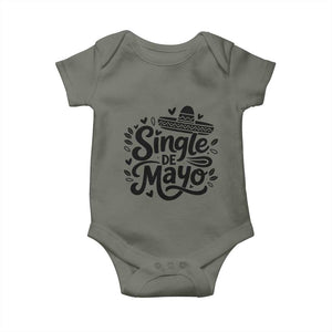 Funny Mexican Party Gift Baby Onesie Single De Mayo Squad TS12 Military Green Print Your Wear