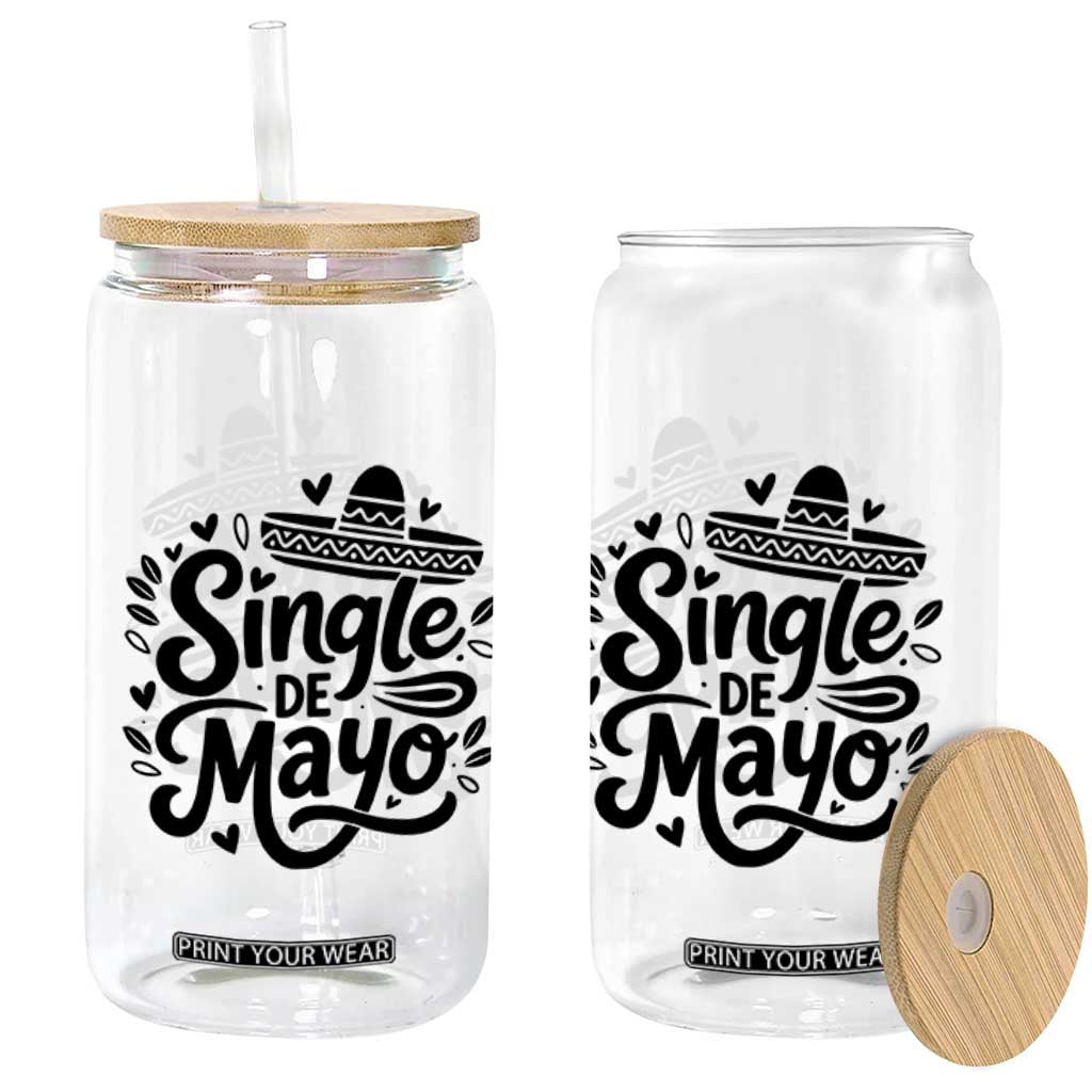 Funny Mexican Party Gift Glass Can Single De Mayo Squad TS12 Print Your Wear