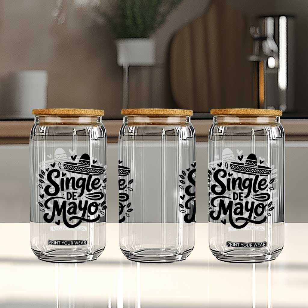 Funny Mexican Party Gift Glass Can Single De Mayo Squad TS12 Print Your Wear