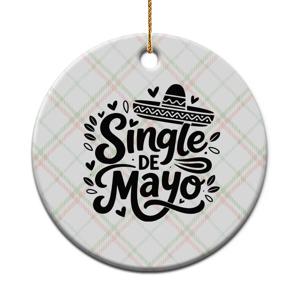 Funny Mexican Party Gift Ceramic Ornament Single De Mayo Squad TS12 1pc Christmas Plaid Print Your Wear