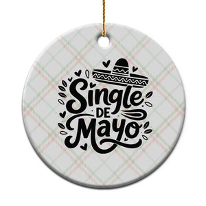 Funny Mexican Party Gift Ceramic Ornament Single De Mayo Squad TS12 1pc Christmas Plaid Print Your Wear