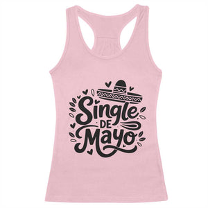 Funny Mexican Party Gift Racerback Tank Top Single De Mayo Squad TS12 Light Pink Print Your Wear
