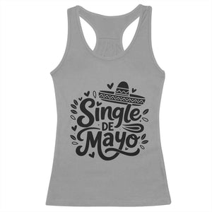 Funny Mexican Party Gift Racerback Tank Top Single De Mayo Squad TS12 Sport Gray Print Your Wear