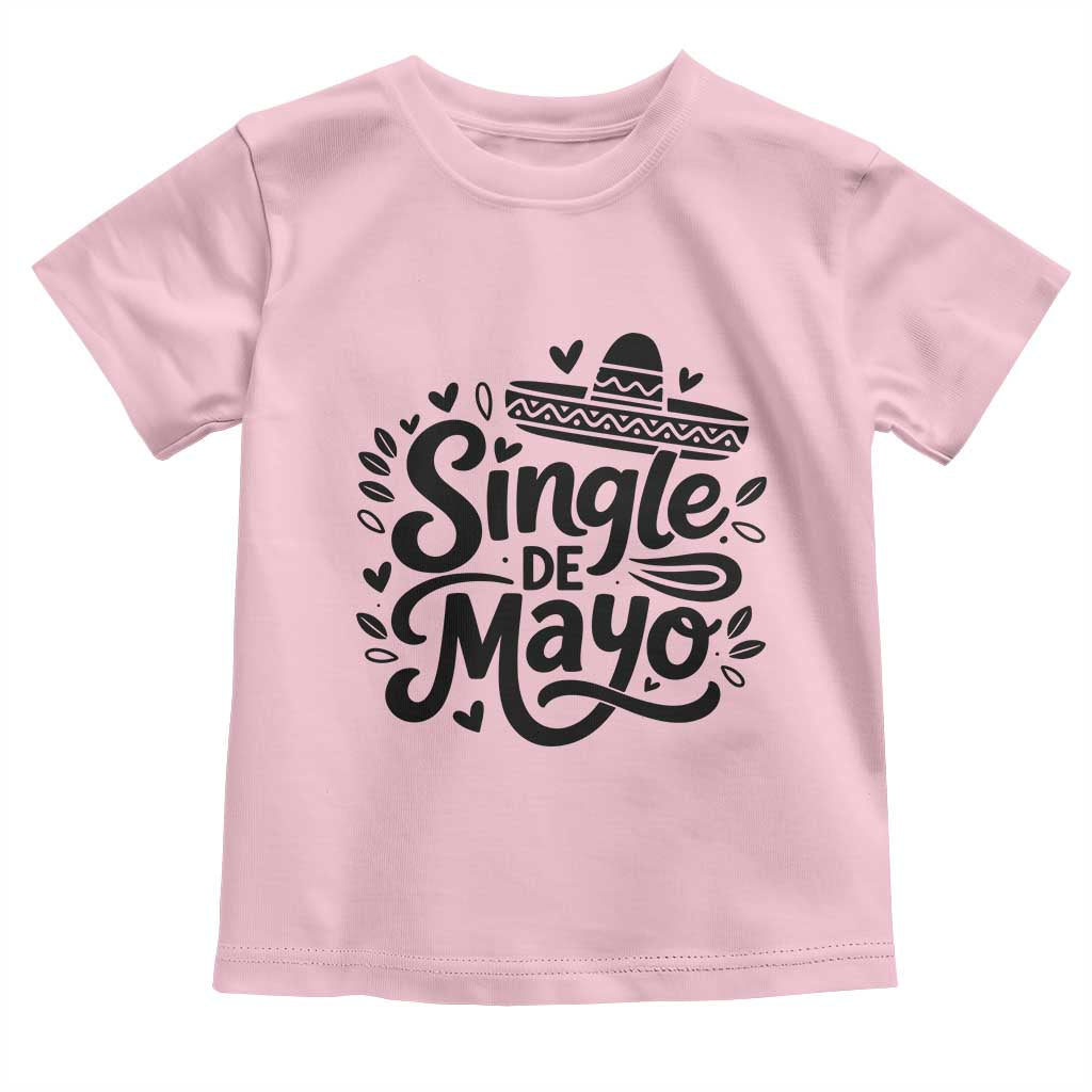 Funny Mexican Party Gift Toddler T Shirt Single De Mayo Squad TS12 Light Pink Print Your Wear