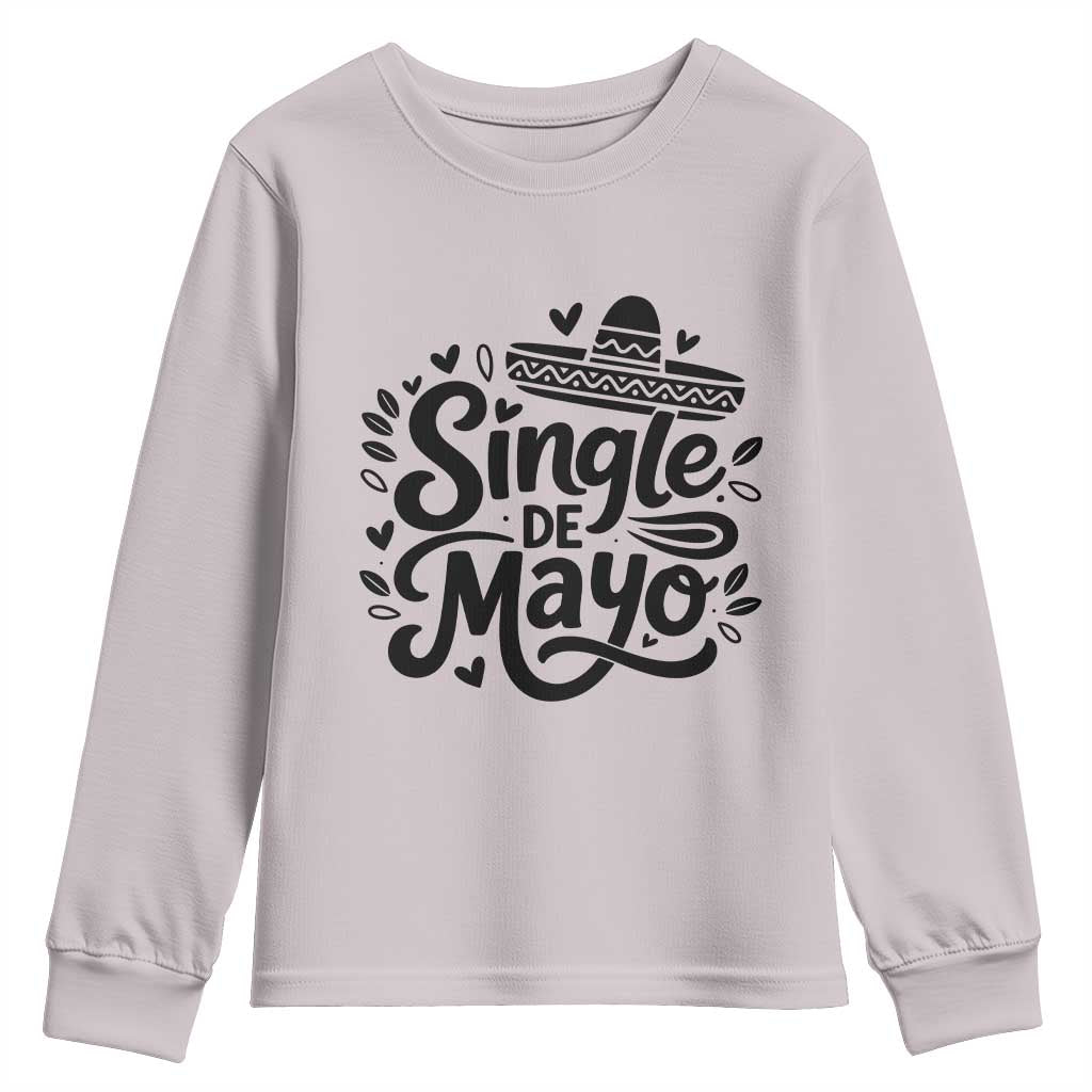 Funny Mexican Party Gift Youth Sweatshirt Single De Mayo Squad TS12 Ice Gray Print Your Wear