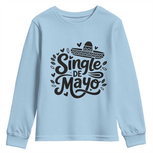 Funny Mexican Party Gift Youth Sweatshirt Single De Mayo Squad TS12 Light Blue Print Your Wear