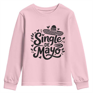 Funny Mexican Party Gift Youth Sweatshirt Single De Mayo Squad TS12 Light Pink Print Your Wear
