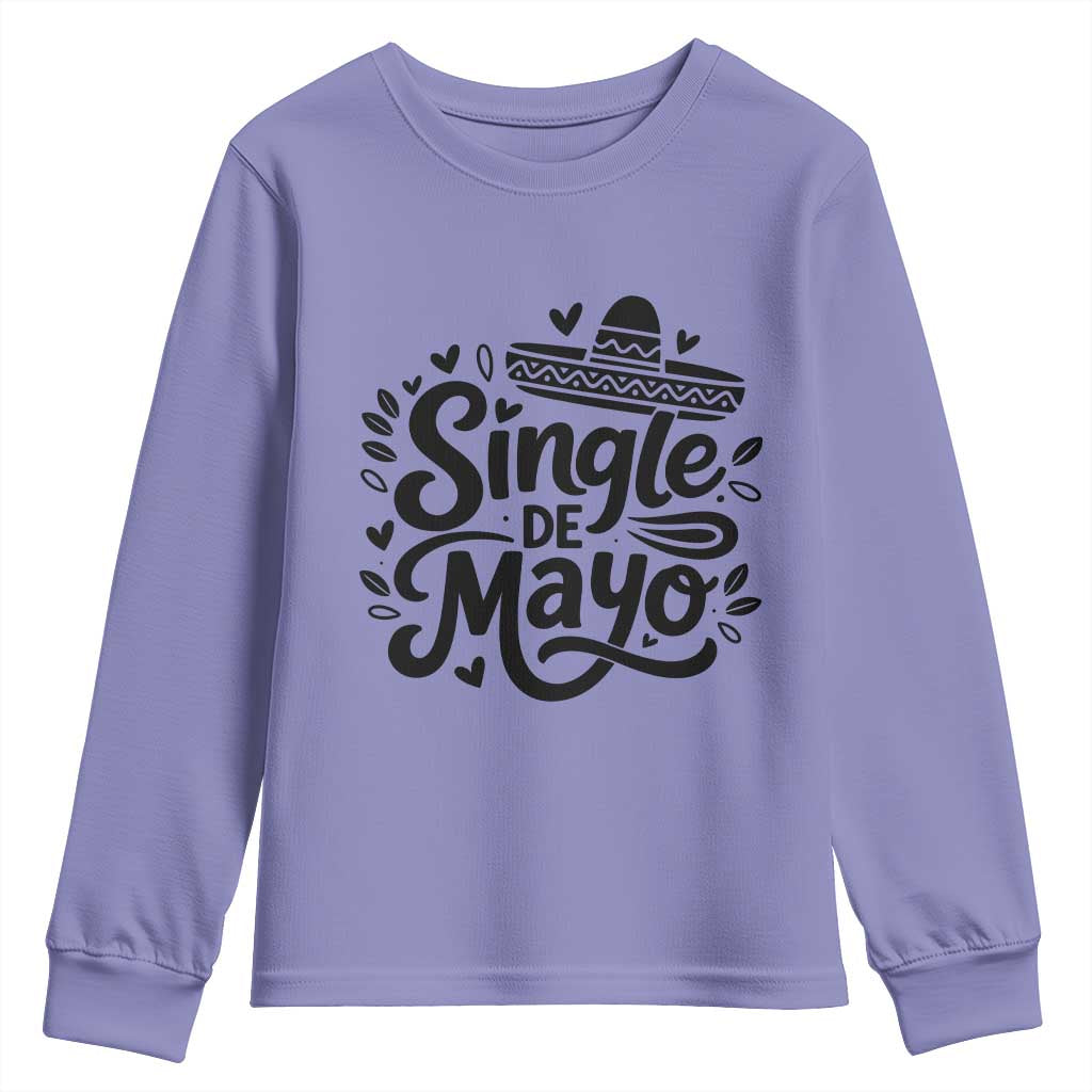 Funny Mexican Party Gift Youth Sweatshirt Single De Mayo Squad TS12 Violet Print Your Wear