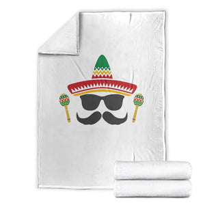 Funny Cinco De Mayo Maracas Characte Throw Blanket Fiesta Party Gift TS12 White Print Your Wear