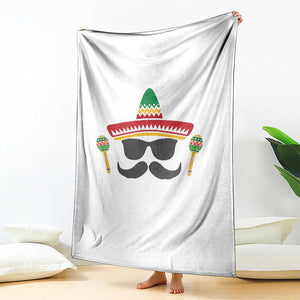 Funny Cinco De Mayo Maracas Characte Throw Blanket Fiesta Party Gift TS12 Print Your Wear
