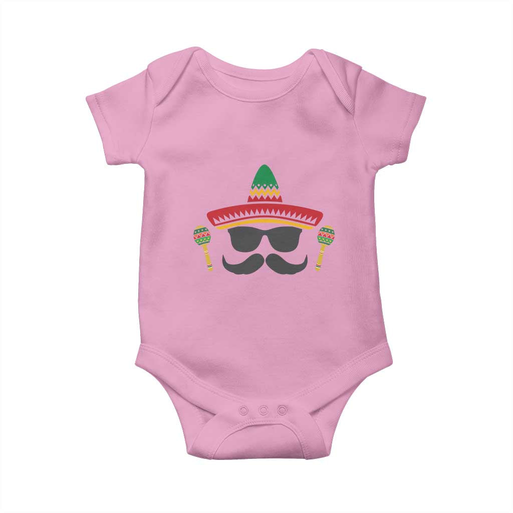 Funny Cinco De Mayo Maracas Characte Baby Onesie Fiesta Party Gift TS12 Light Pink Print Your Wear