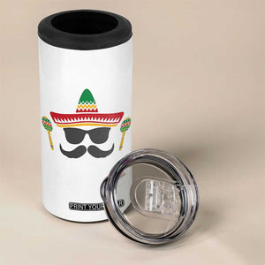 Funny Cinco De Mayo Maracas Characte 4 in 1 Can Cooler Tumbler Fiesta Party Gift TS12 Print Your Wear