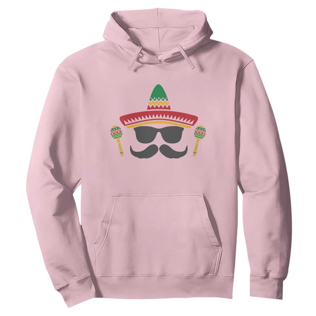Funny Cinco De Mayo Maracas Characte Hoodie Fiesta Party Gift TS12 Light Pink Print Your Wear
