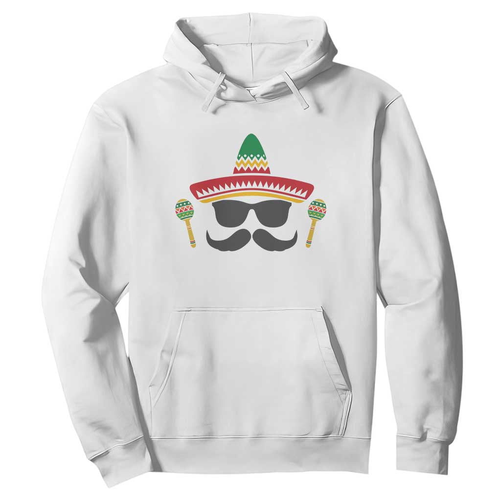 Funny Cinco De Mayo Maracas Characte Hoodie Fiesta Party Gift TS12 White Print Your Wear