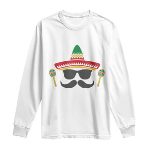 Funny Cinco De Mayo Maracas Characte Long Sleeve Shirt Fiesta Party Gift TS12 White Print Your Wear