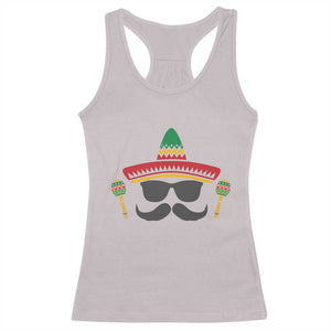 Funny Cinco De Mayo Maracas Characte Racerback Tank Top Fiesta Party Gift TS12 Ice Gray Print Your Wear