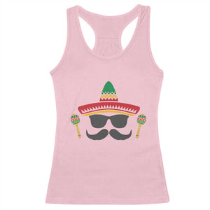 Funny Cinco De Mayo Maracas Characte Racerback Tank Top Fiesta Party Gift TS12 Light Pink Print Your Wear