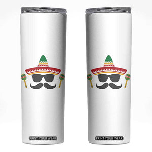 Funny Cinco De Mayo Maracas Characte Skinny Tumbler Fiesta Party Gift TS12 White Print Your Wear