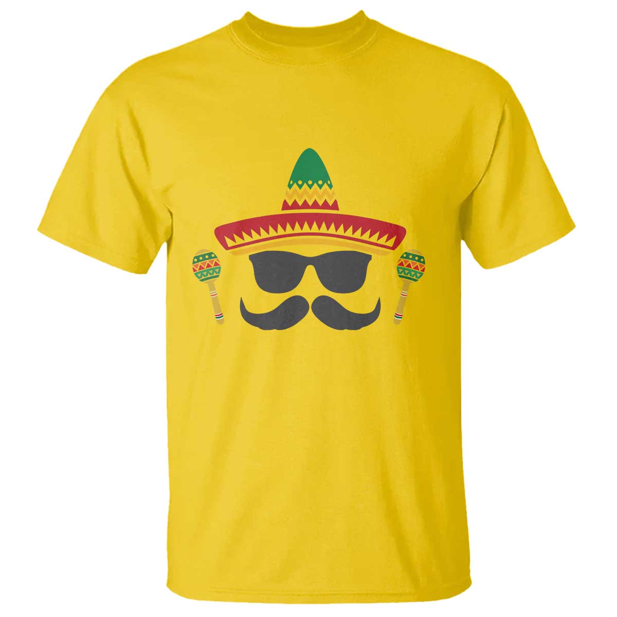 Funny Cinco De Mayo Maracas Characte T Shirt Fiesta Party Gift TS12 Daisy Print Your Wear