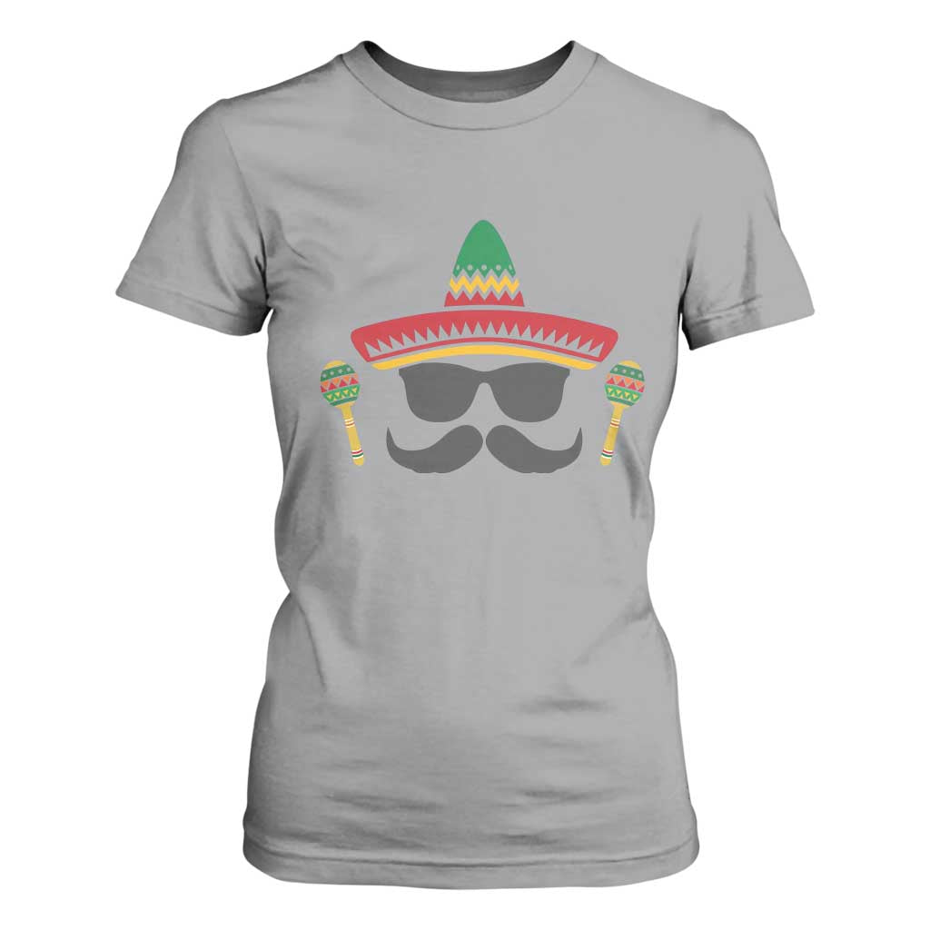 Funny Cinco De Mayo Maracas Characte T Shirt For Women Fiesta Party Gift TS12 Sport Gray Print Your Wear