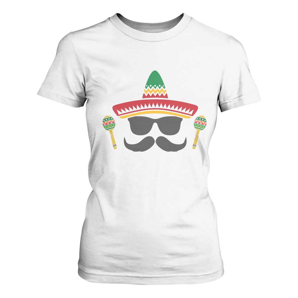 Funny Cinco De Mayo Maracas Characte T Shirt For Women Fiesta Party Gift TS12 White Print Your Wear