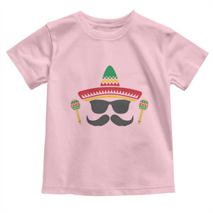 Funny Cinco De Mayo Maracas Characte Toddler T Shirt Fiesta Party Gift TS12 Light Pink Print Your Wear