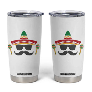 Funny Cinco De Mayo Maracas Characte Tumbler Cup Fiesta Party Gift TS12 White Print Your Wear