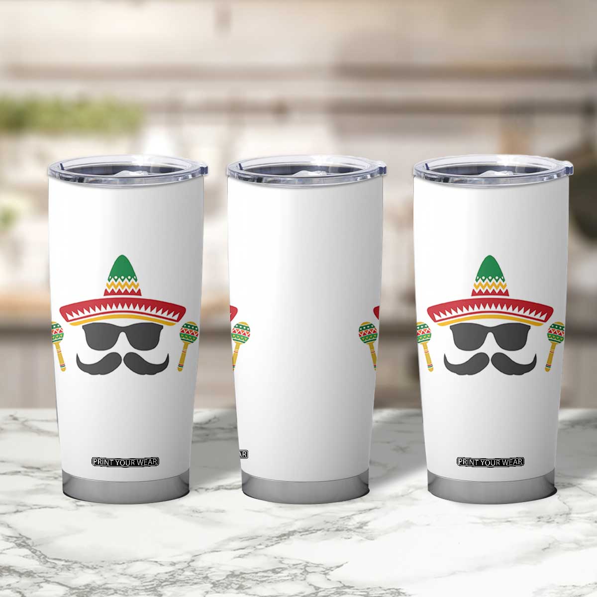 Funny Cinco De Mayo Maracas Characte Tumbler Cup Fiesta Party Gift TS12 Print Your Wear