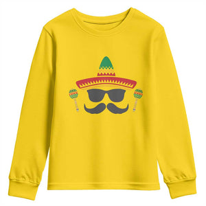 Funny Cinco De Mayo Maracas Characte Youth Sweatshirt Fiesta Party Gift TS12 Daisy Print Your Wear