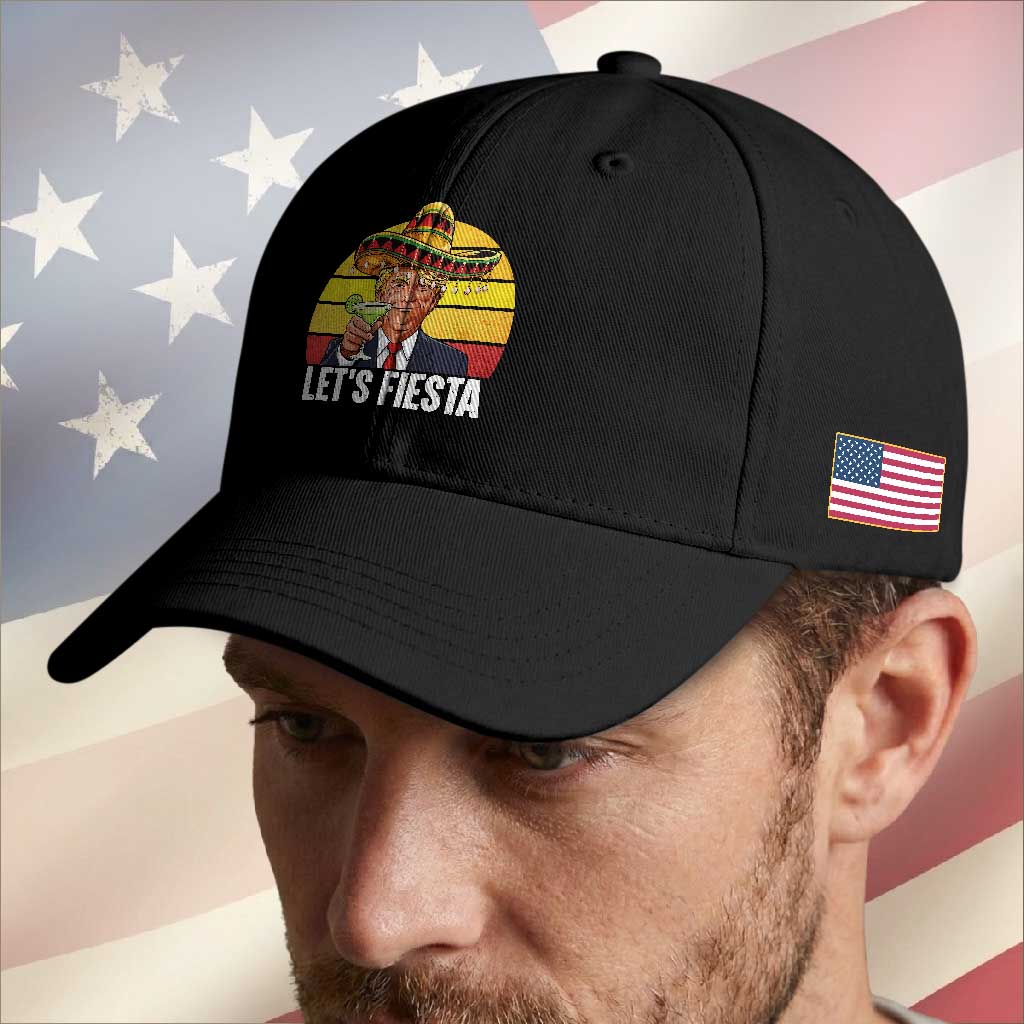 Vintage Cinco De Mayo Trump Fiesta Party Baseball Cap Lets Fiesta TS12 Print Your Wear