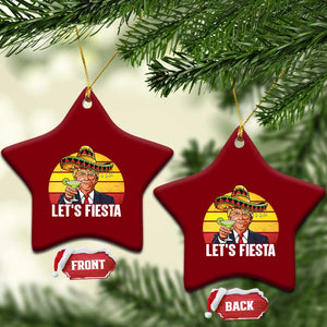 Vintage Cinco De Mayo Trump Fiesta Party Ceramic Ornament Lets Fiesta TS12 Print Your Wear