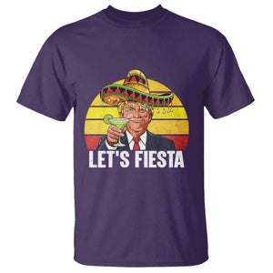Vintage Cinco De Mayo Trump Fiesta Party T Shirt Lets Fiesta TS12 Purple Print Your Wear