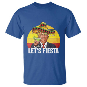 Vintage Cinco De Mayo Trump Fiesta Party T Shirt Lets Fiesta TS12 Royal Blue Print Your Wear