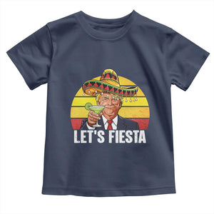 Vintage Cinco De Mayo Trump Fiesta Party Toddler T Shirt Lets Fiesta TS12 Navy Print Your Wear