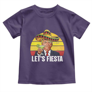 Vintage Cinco De Mayo Trump Fiesta Party Toddler T Shirt Lets Fiesta TS12 Purple Print Your Wear