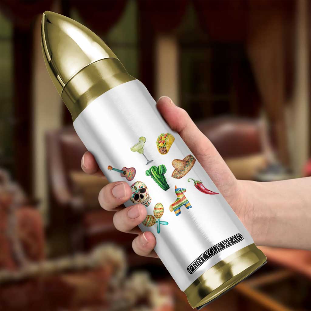 Cinco De Mayo Bullet Tumbler Mexican Fiesta Party Celebration TS12 Print Your Wear
