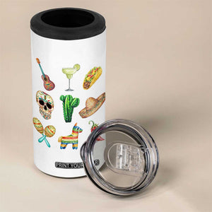 Cinco De Mayo 4 in 1 Can Cooler Tumbler Mexican Fiesta Party Celebration TS12 Print Your Wear