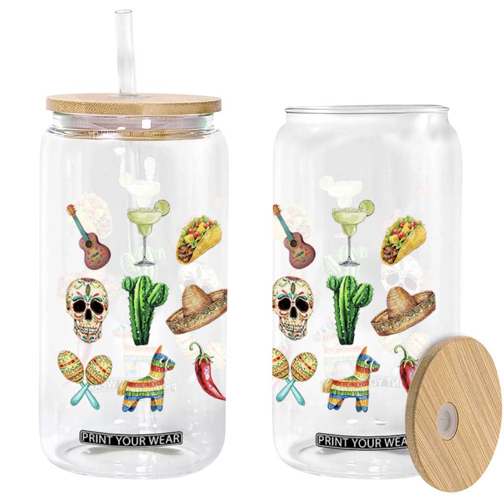 Cinco De Mayo Glass Can Mexican Fiesta Party Celebration TS12 Print Your Wear