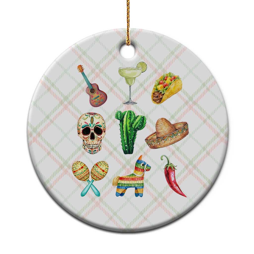 Cinco De Mayo Ceramic Ornament Mexican Fiesta Party Celebration TS12 1pc Christmas Plaid Print Your Wear