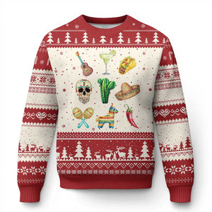 Cinco De Mayo Ugly Christmas Sweater Mexican Fiesta Party Celebration TS12 Beige Red Print Your Wear