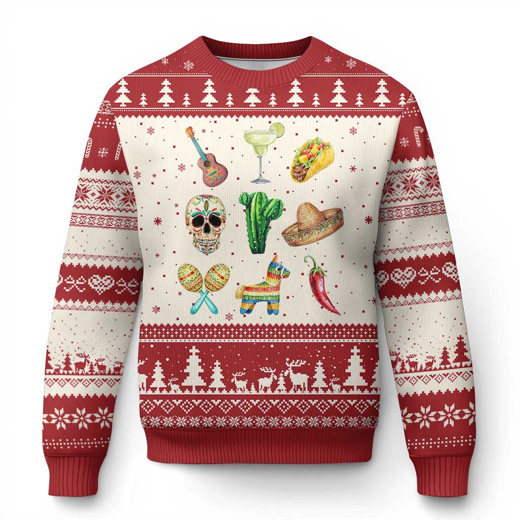 Cinco De Mayo Ugly Christmas Sweater Mexican Fiesta Party Celebration TS12 Beige Red Print Your Wear