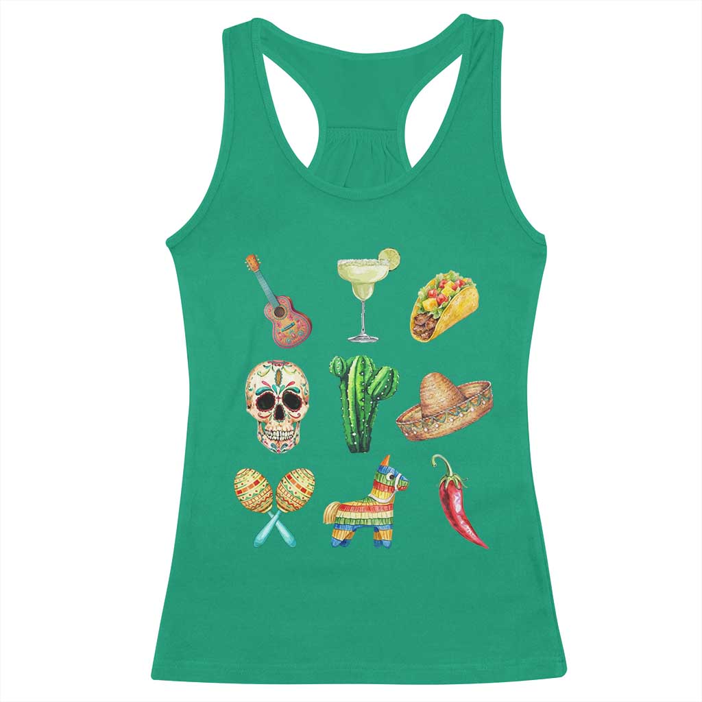 Cinco De Mayo Racerback Tank Top Mexican Fiesta Party Celebration TS12 Irish Green Print Your Wear