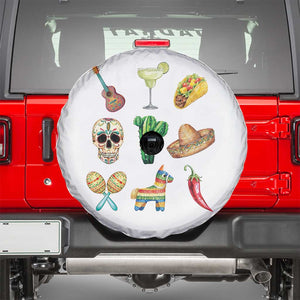Cinco De Mayo Spare Tire Cover Mexican Fiesta Party Celebration TS12 White Print Your Wear