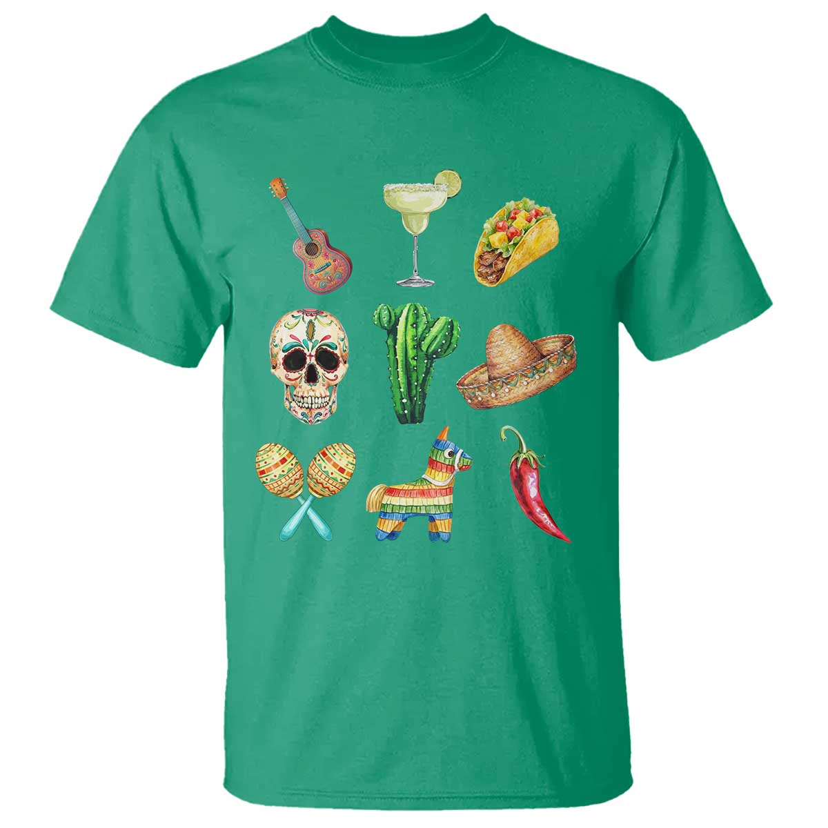 Cinco De Mayo T Shirt Mexican Fiesta Party Celebration TS12 Irish Green Print Your Wear