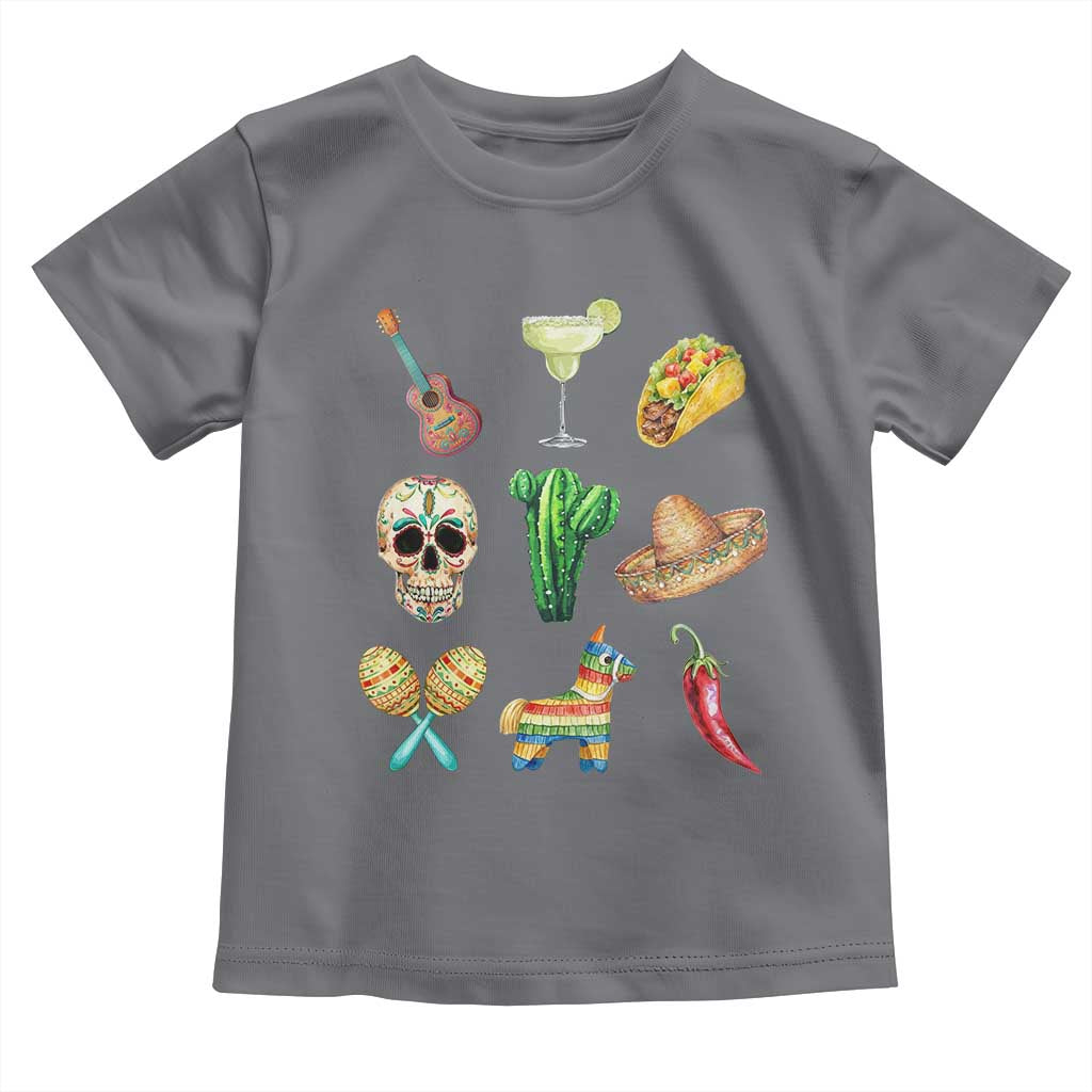 Cinco De Mayo Toddler T Shirt Mexican Fiesta Party Celebration TS12 Charcoal Print Your Wear