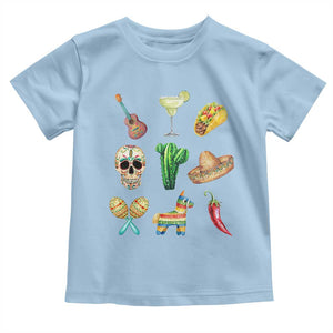 Cinco De Mayo Toddler T Shirt Mexican Fiesta Party Celebration TS12 Light Blue Print Your Wear