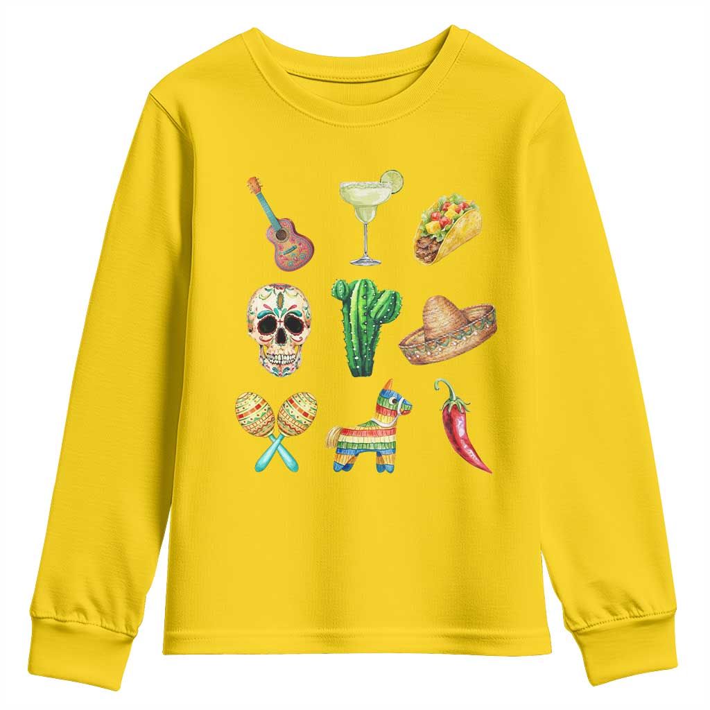 Cinco De Mayo Youth Sweatshirt Mexican Fiesta Party Celebration TS12 Daisy Print Your Wear