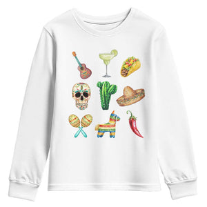 Cinco De Mayo Youth Sweatshirt Mexican Fiesta Party Celebration TS12 White Print Your Wear